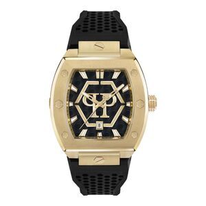 Philipp Plein The Hexagon Phantom Silicone Watch Gold Mens